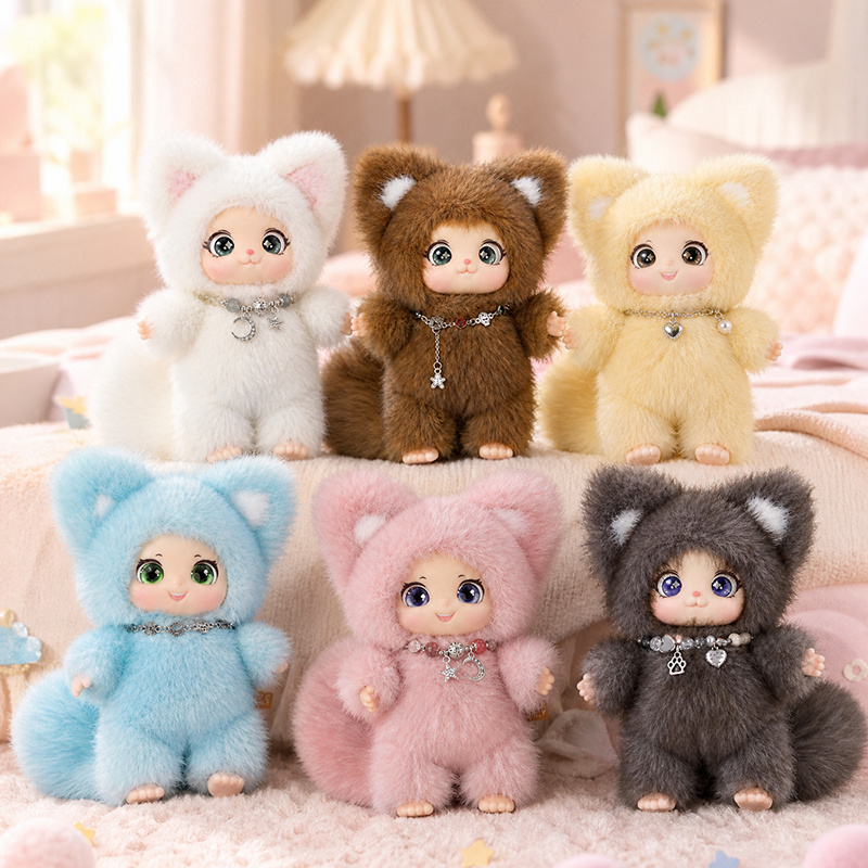 Kawaii Fox Plush Toy Fox Vinyl - Kids Toys Animal 评论和价格