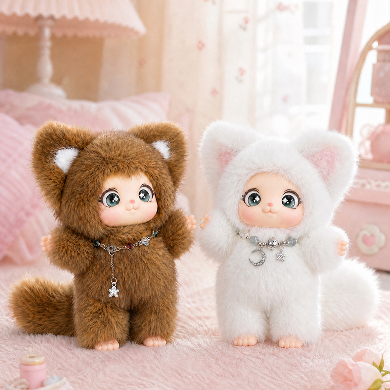 Kawaii Fox Plush Toy Fox Vinyl - Kids Toys Animal 评论和价格