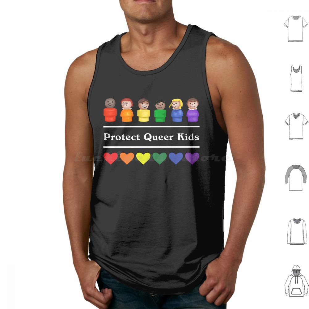 Protect Queer Kids Tank Tops P - Kids Toys Little People 评论和价格