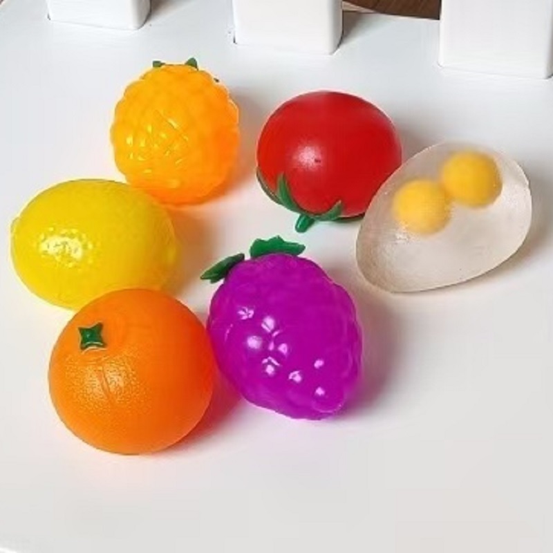TPR Decompression Fruit Egg To - Kids Toys Play Egg 评论和价格