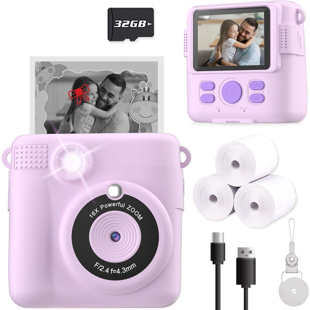Instant Print Camera for Kids, - Toys For Kids Video 评论和价格