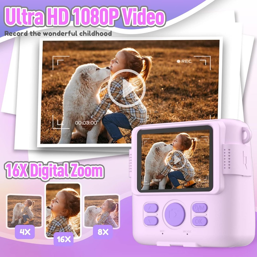 Instant Print Camera for Kids, - Toys For Kids Video 评论和价格