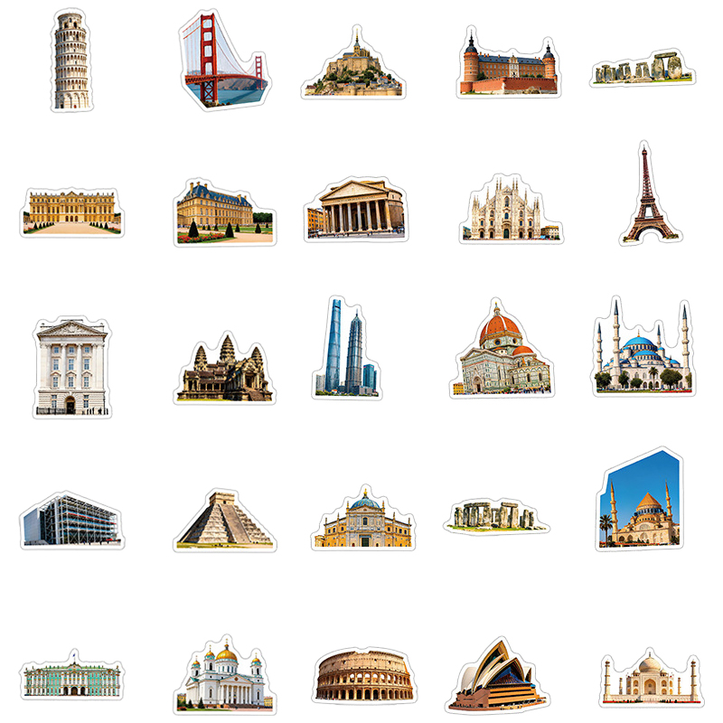 50PCS Famous City Landmark Tra - Kids Toys Vintage 评论和价格