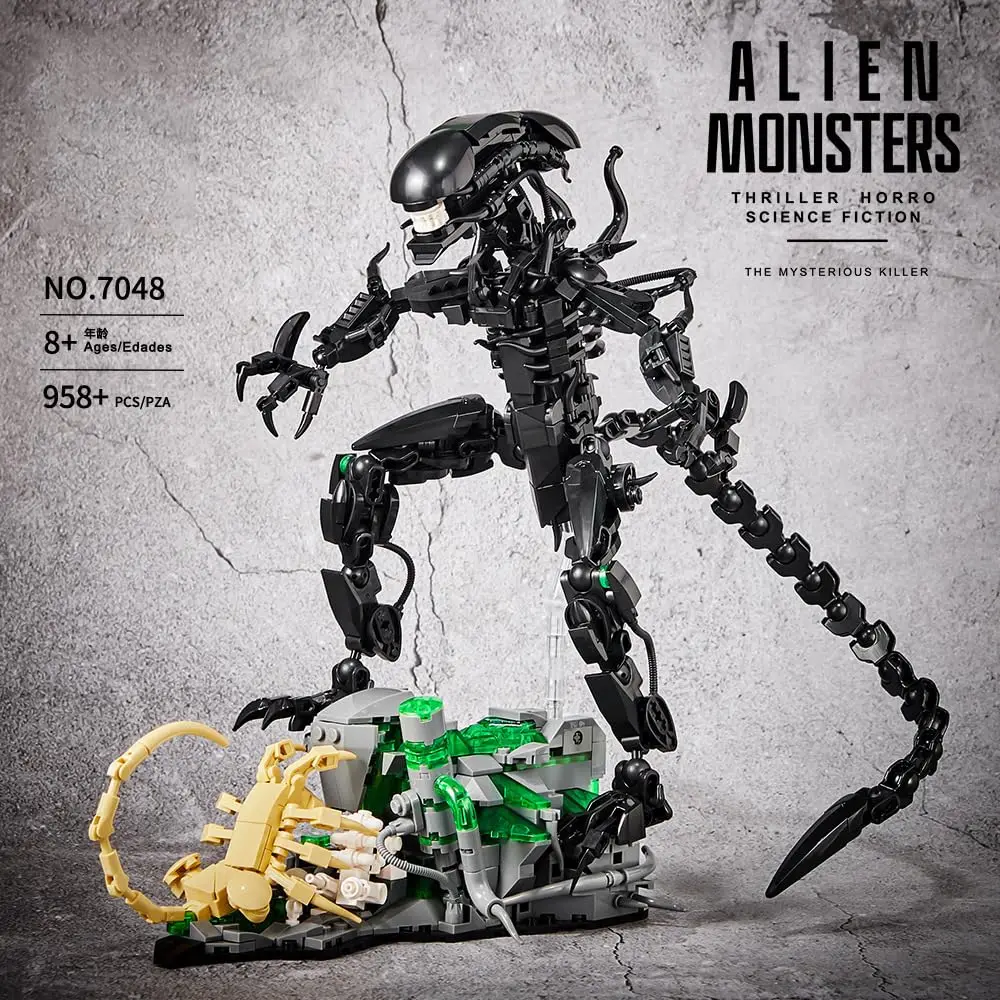 MOC 7048 Alien Monsters Buildi - Xenomorph Kids Toys 评论和价格