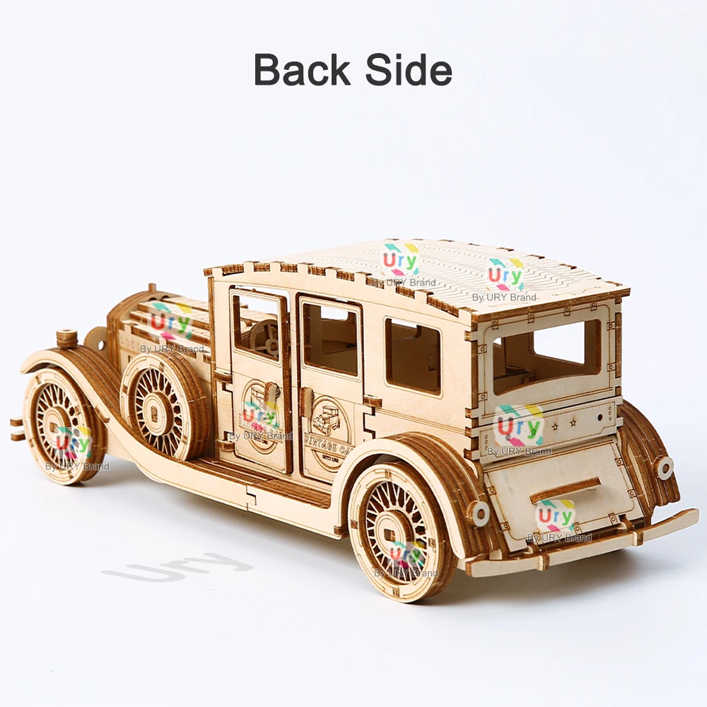 Ury 3D Wooden Puzzle Retro Vin - Kids Toys Vintage 评论和价格