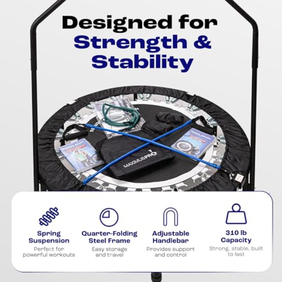 Maximus PRO Folding Rebounder  - Trampoline Mini Indoor 评论和价格