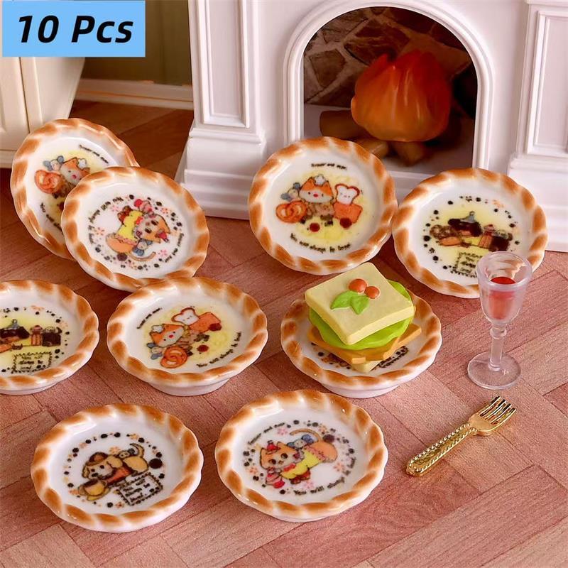10Pcs/set Dollhouse Miniature  - Kids Toys House 评论和价格