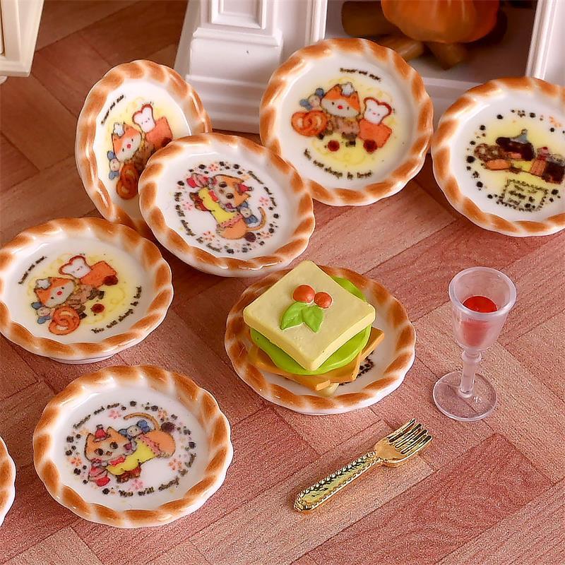 10Pcs/set Dollhouse Miniature  - Kids Toys House 评论和价格