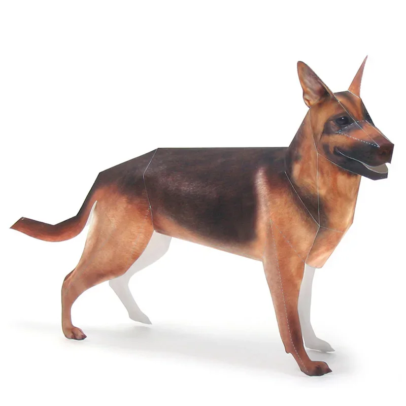 German Shepherd Dog Origami Ar - Kids Toys Dog 评论和价格