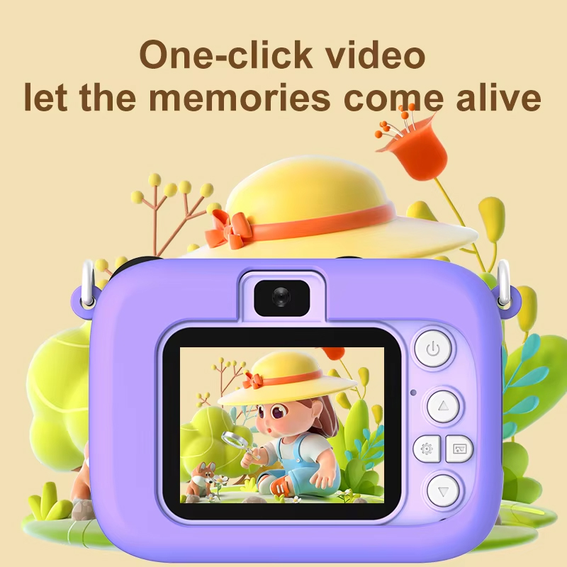 Kids Cartoon Camera 1080P HD 2 - Kids Toys Top View 评论和价格