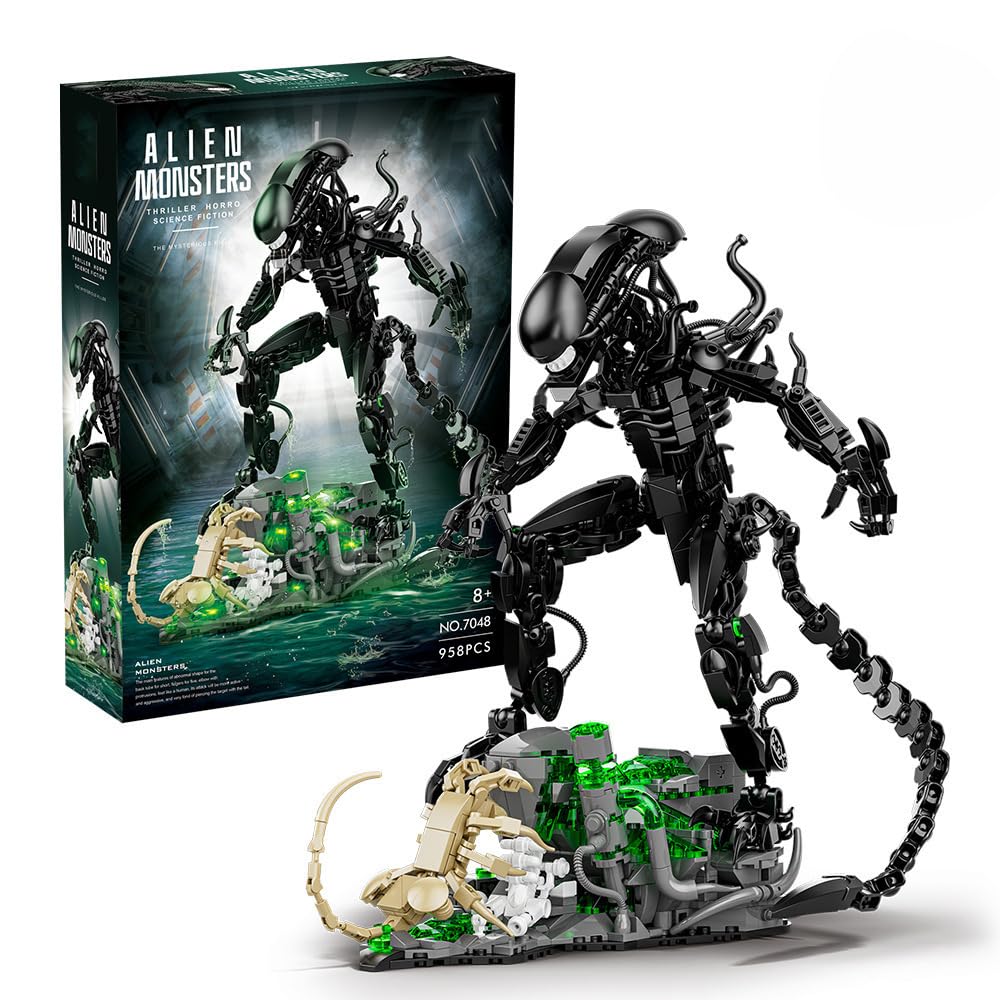 958PCS Alien Monsters Building - Xenomorph Kids Toys 评论和价格