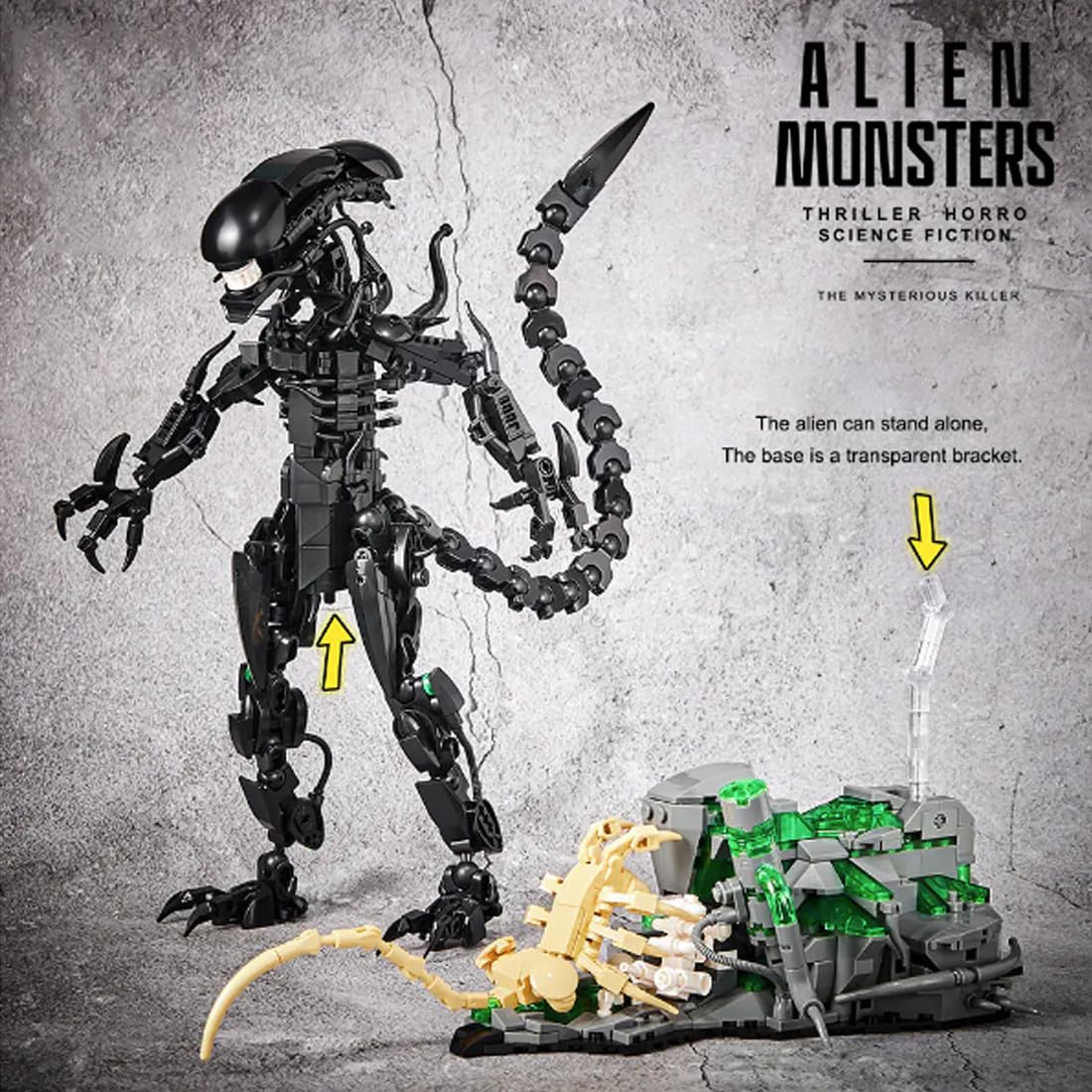 958PCS Alien Monsters Building - Xenomorph Kids Toys 评论和价格