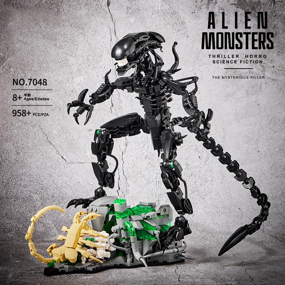 958PCS Alien Monsters Building - Xenomorph Kids Toys 评论和价格