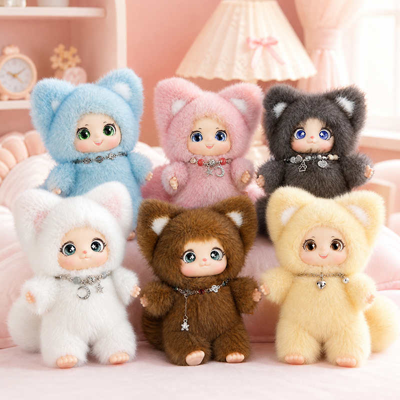 18cm New Cute Family Fox Plush - Kids Toys Animal 评论和价格
