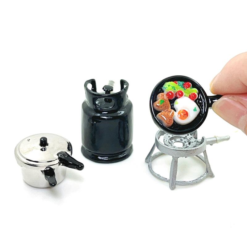 1/12 Dollhouse Kitchenware Set - Kids Toys Play Egg 评论和价格
