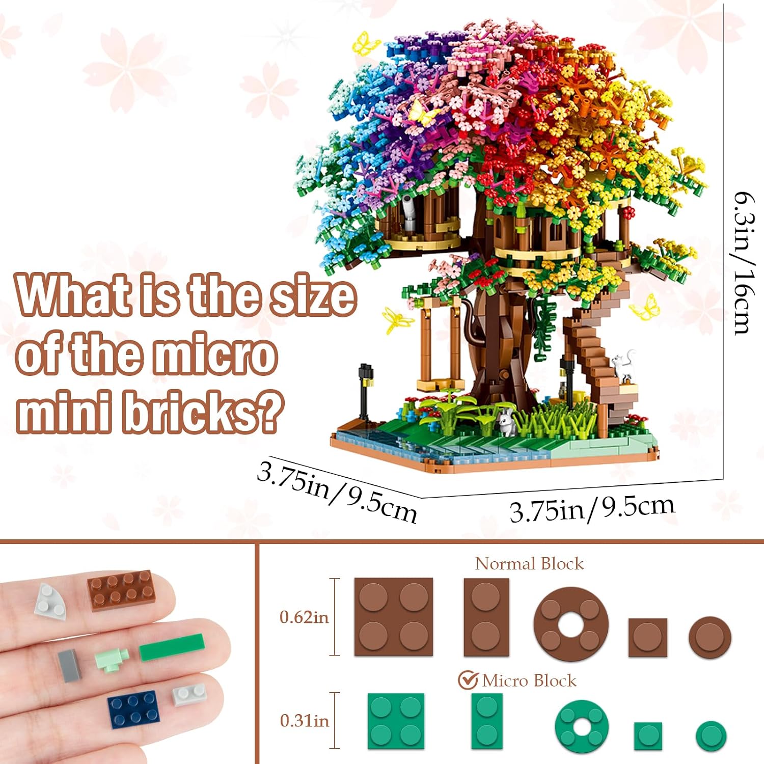 2338PCS DIY Rainbow Tree House - Kids Toys House 评论和价格