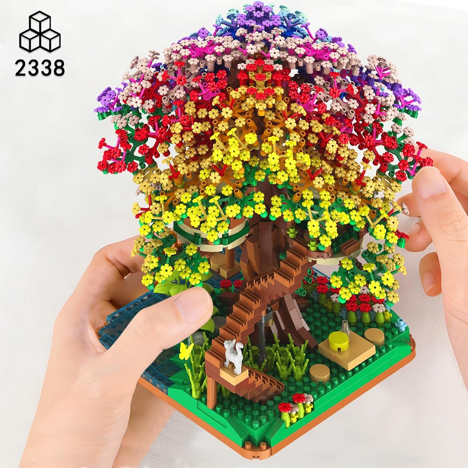 2338PCS DIY Rainbow Tree House - Kids Toys House 评论和价格