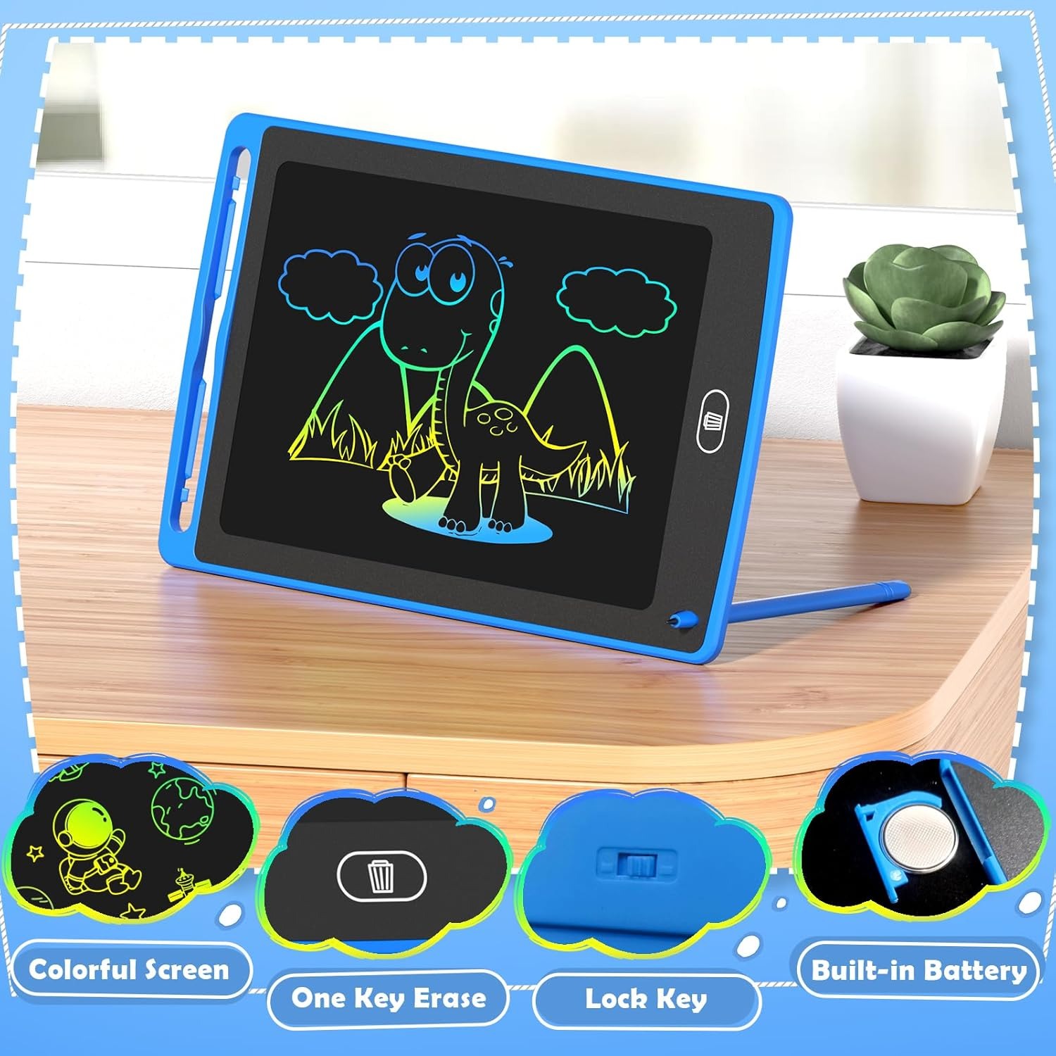 Pack LCD Writing Tablet for Ki - Learning Tablet Kids 评论和价格