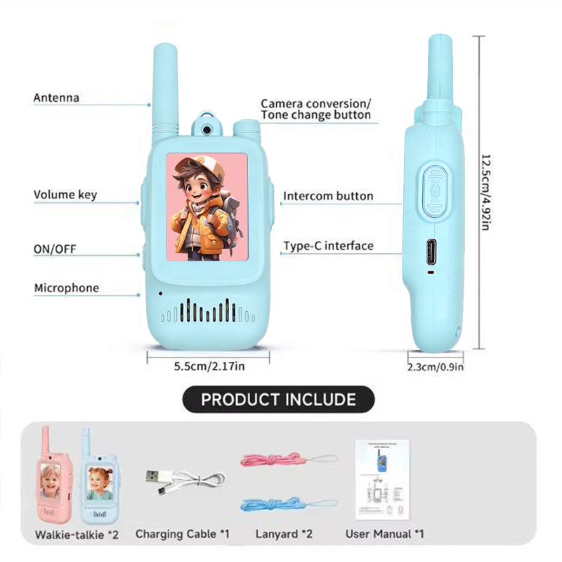 2pcs Kids Video Walkie Talkie  - Toys For Kids Video 评论和价格