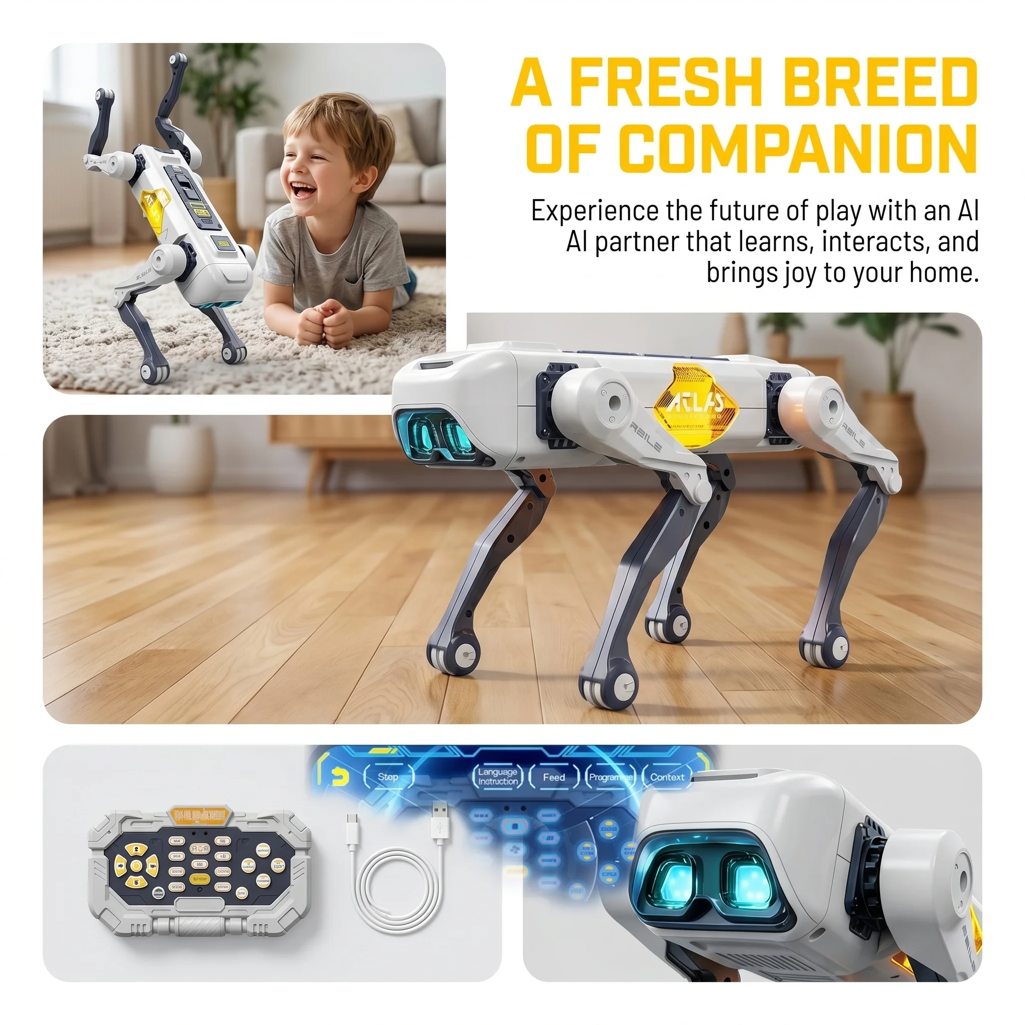 AI Smart Robot Dog, Voice & AP - Kids Toys Animal 评论和价格