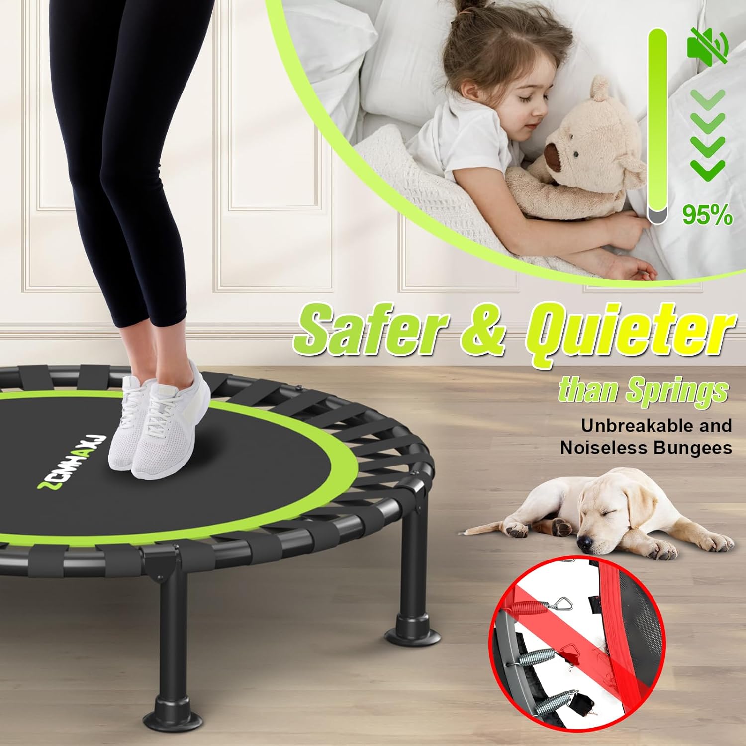 Foldable Mini Rebounder Trampo - Trampoline Mini Indoor 评论和价格